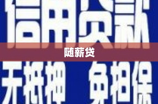 贞丰随薪贷