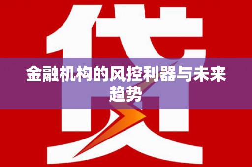 铁锋金融机构的风控利器与未来趋势