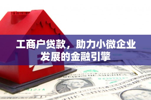 芦溪工商户贷款，助力小微企业发展的金融引擎
