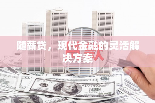 西昌随薪贷，现代金融的灵活解决方案
