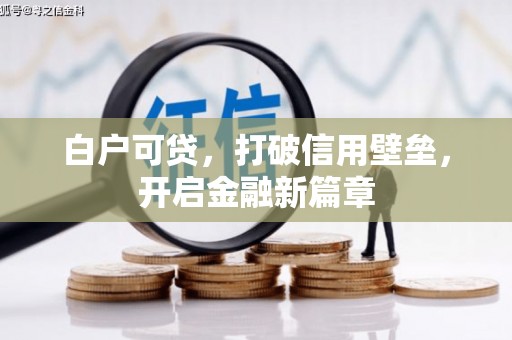 田尾白户可贷，打破信用壁垒，开启金融新篇章