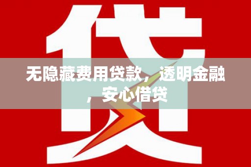 淮上无隐藏费用贷款，透明金融，安心借贷