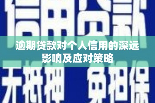中原逾期贷款对个人信用的深远影响及应对策略