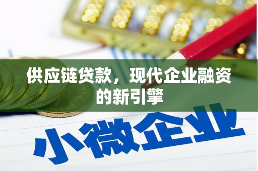 金溪供应链贷款，现代企业融资的新引擎