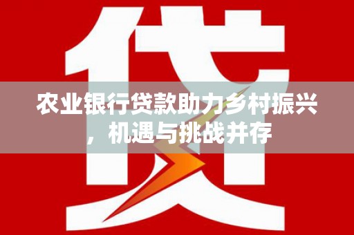 海宁农业银行贷款助力乡村振兴，机遇与挑战并存