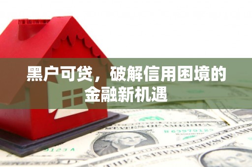 蛟河黑户可贷，破解信用困境的金融新机遇