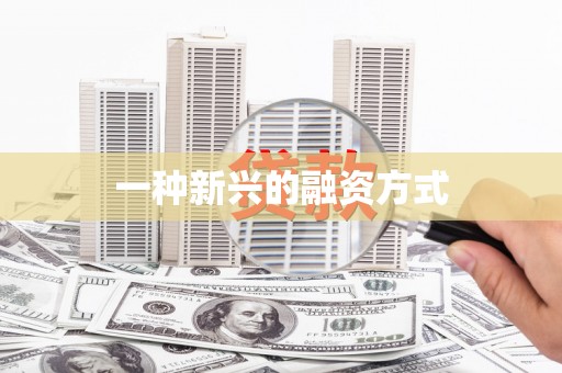 温宿一种新兴的融资方式